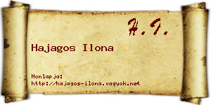 Hajagos Ilona névjegykártya